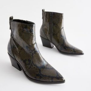 VET2179 Regular/Wide Fit Cowboy Western Ankle Boots