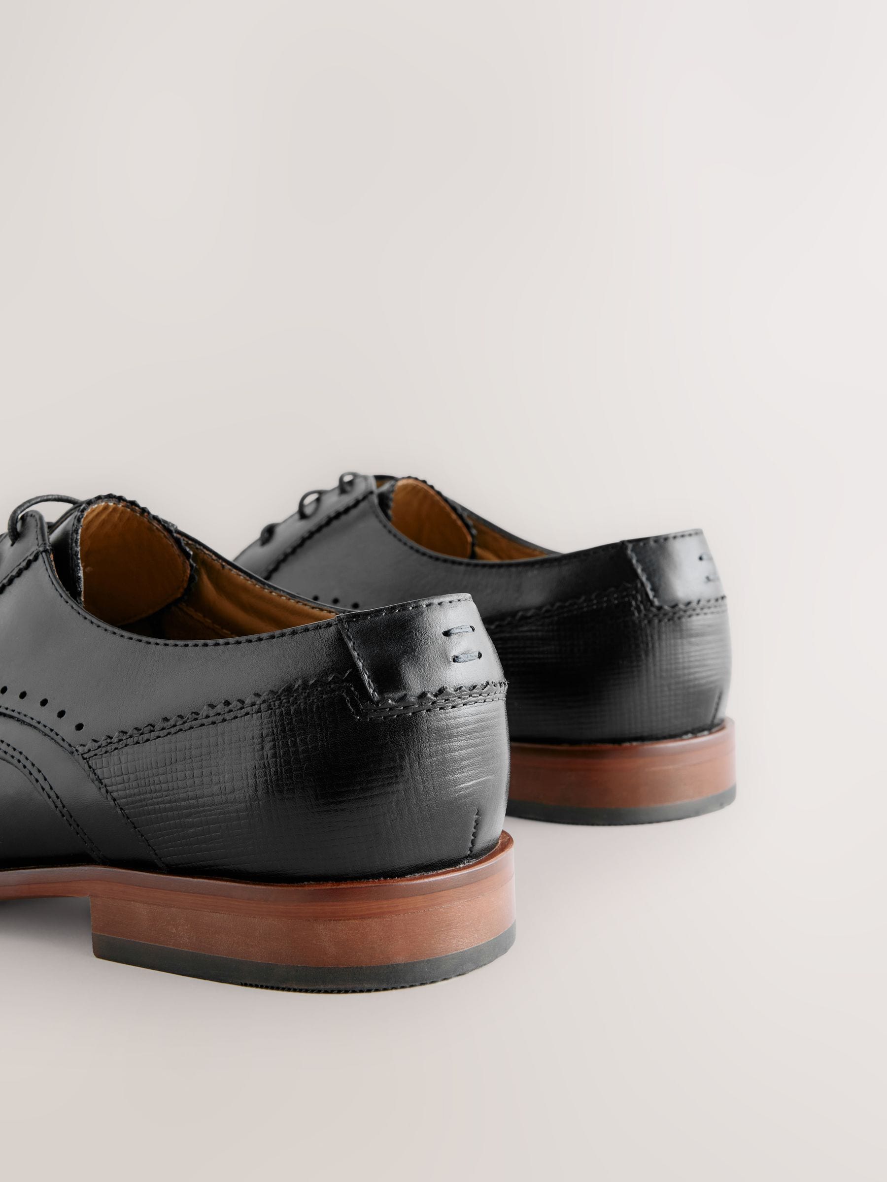 VET371 Black Leather Derby Shoes - Image 6