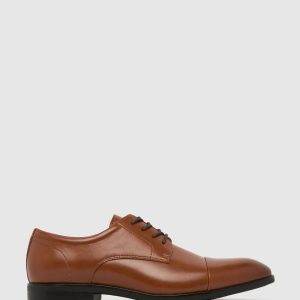VET373 Lace-Up Derby Brown Shoes