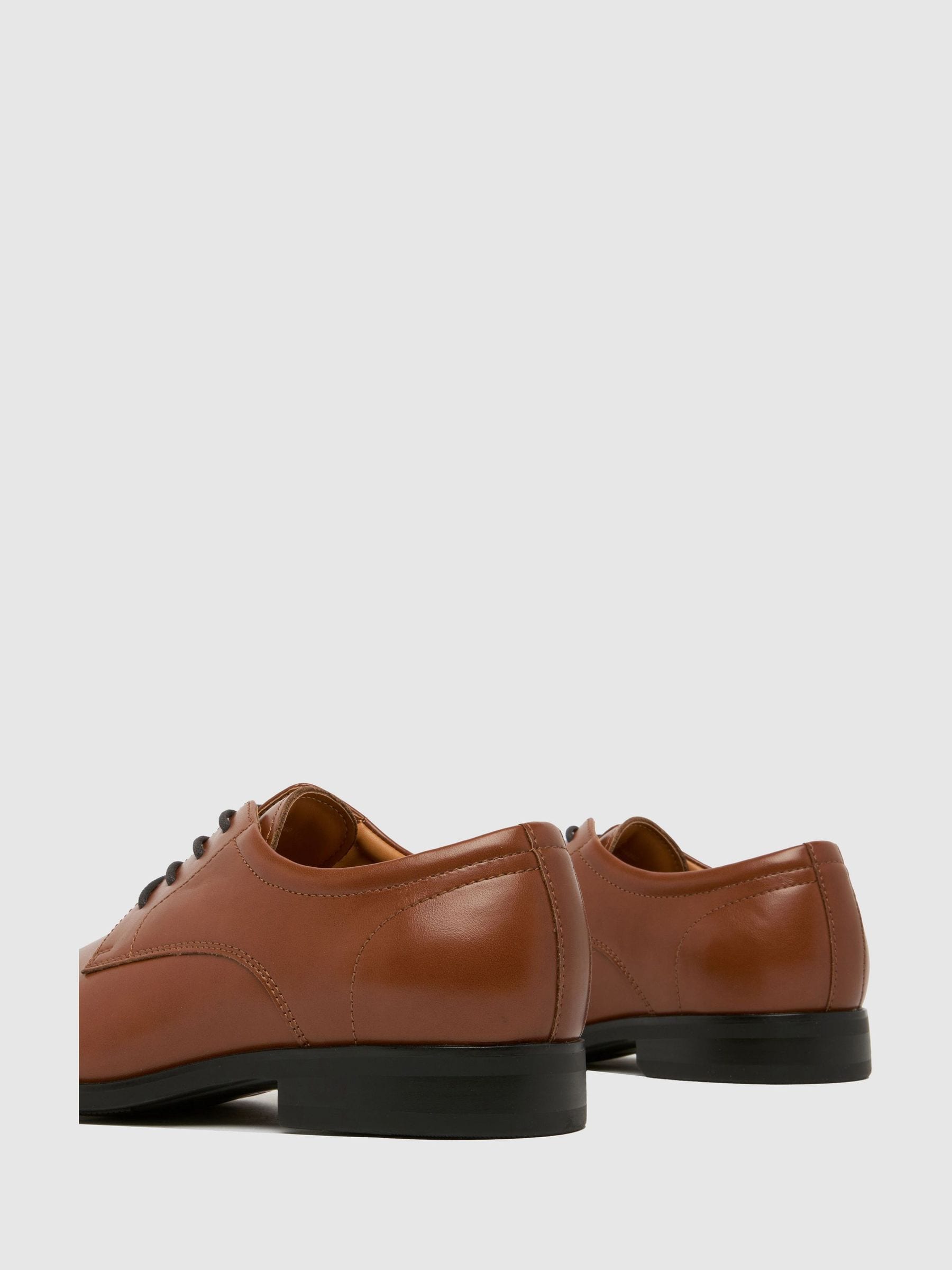 VET373 Lace-Up Derby Brown Shoes - Image 4
