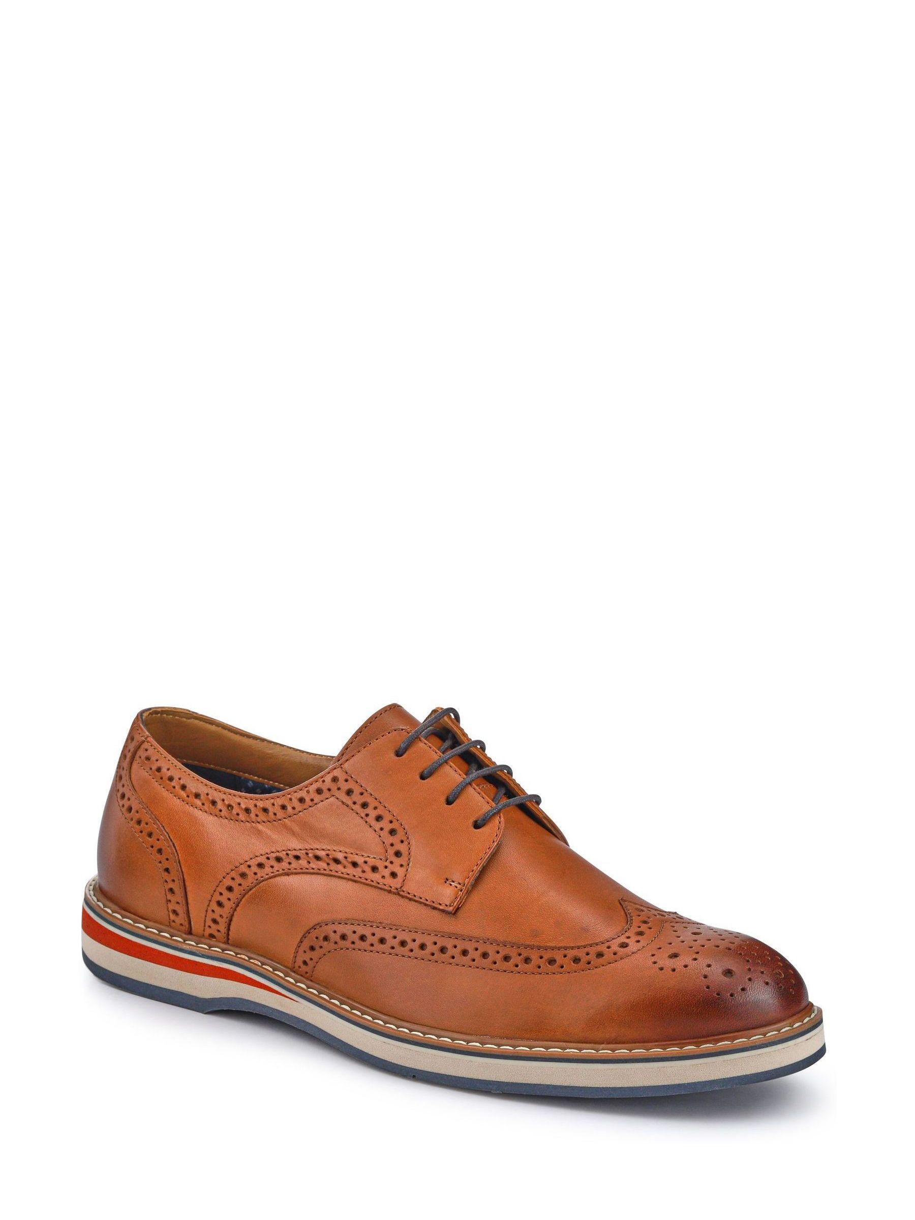 VET372 tan Gents Lace Smart Shoes - Image 2