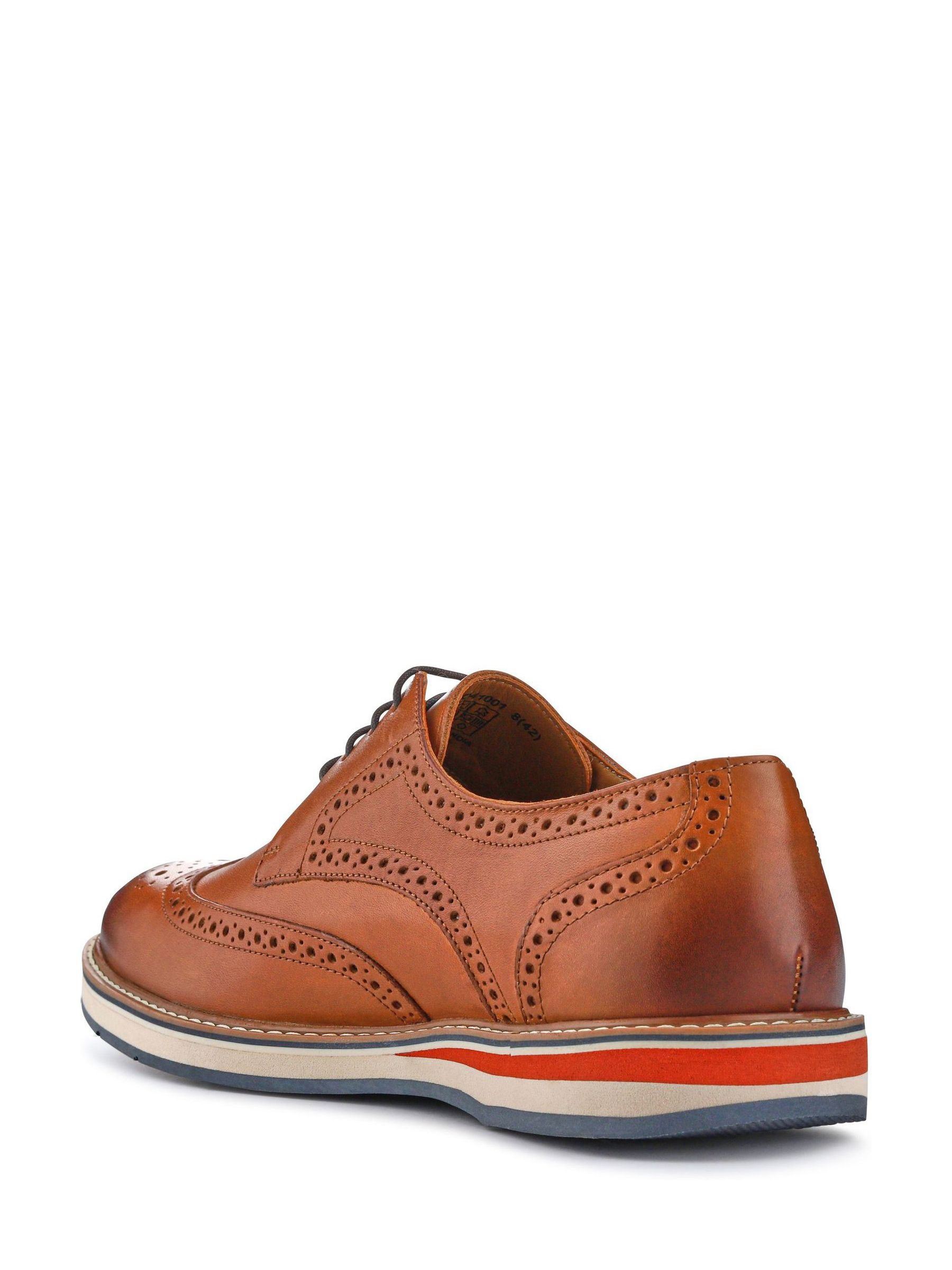 VET372 tan Gents Lace Smart Shoes - Image 3