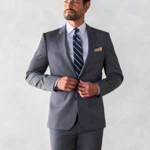 VET412 Grey Suit 5 Piece Outfit